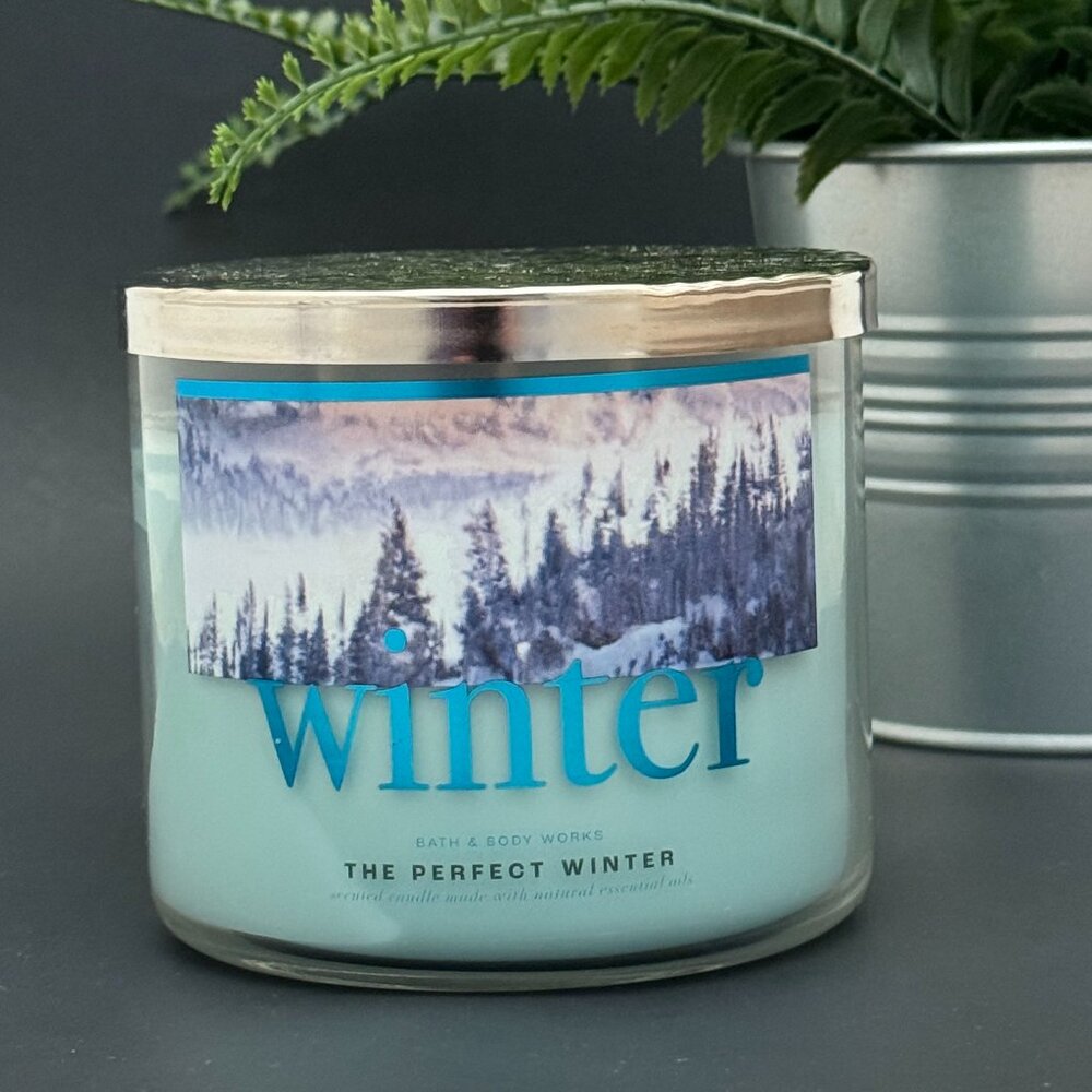BBW The Perfect Winter Bath & Body Works 3 Wick Candle